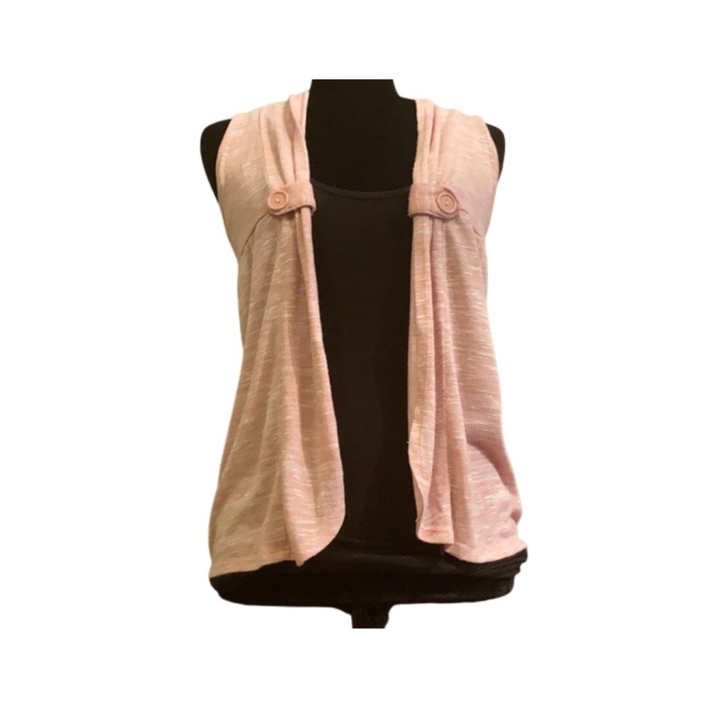Bella du Jour Pink Cardi Vest - Picture 4 of 5